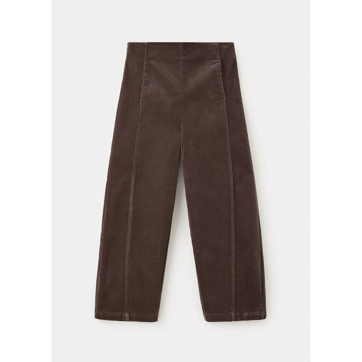 Pantalon ballon en velours côtelé marron, MANGO KIDS