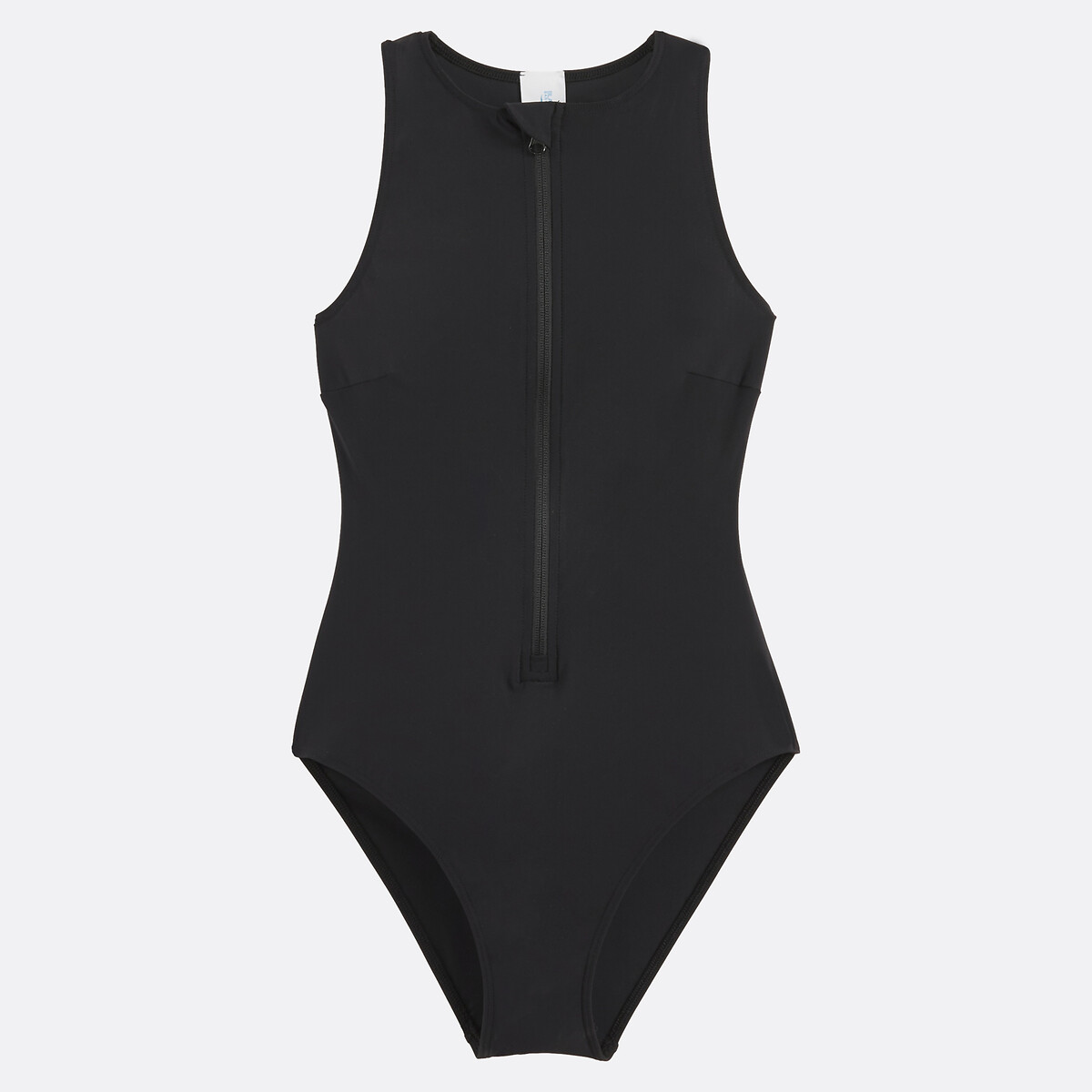Maillot de bain une pièce athlétique avec fermeture zippée noir, LA REDOUTE COLLECTIONS