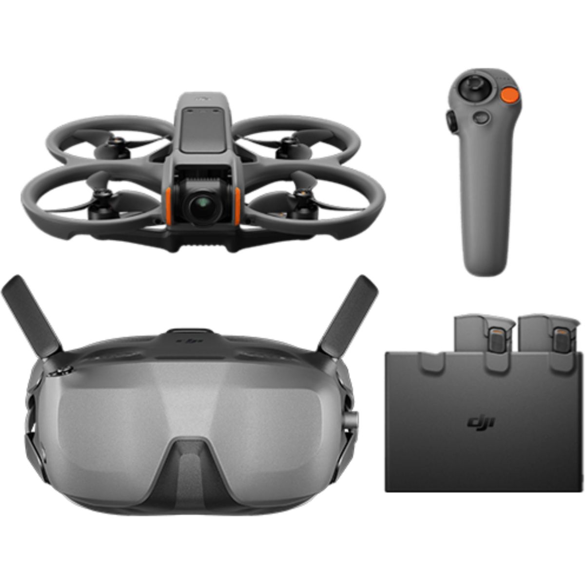 Drone Avata 2 Fly Smart Combo 3 Batteries gris, DJI