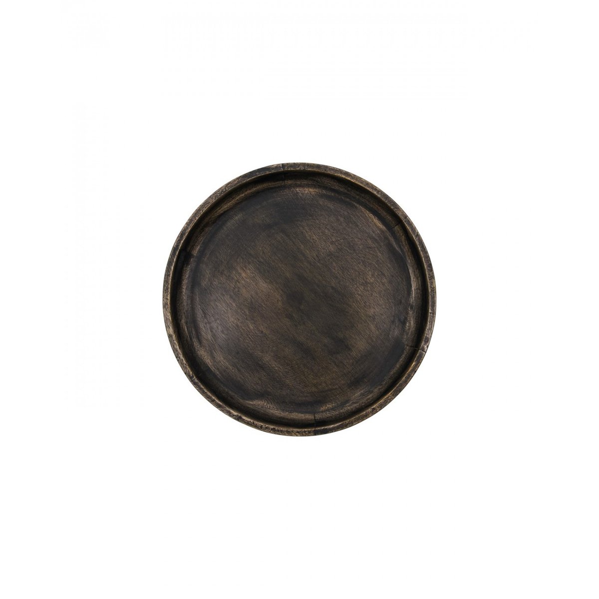 Lot de 2 plateaux en bois de manguier Loma noir, HOUSE DOCTOR