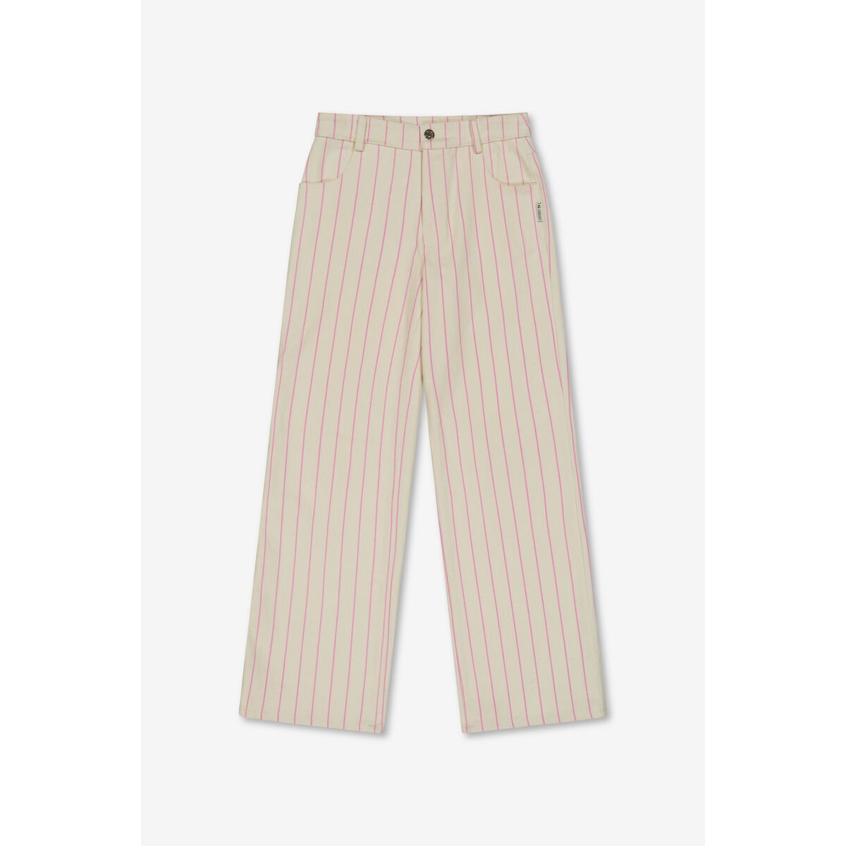 Pantalon droite en jeans TYKOGI pink fluo, LE TEMPS DES CERISES