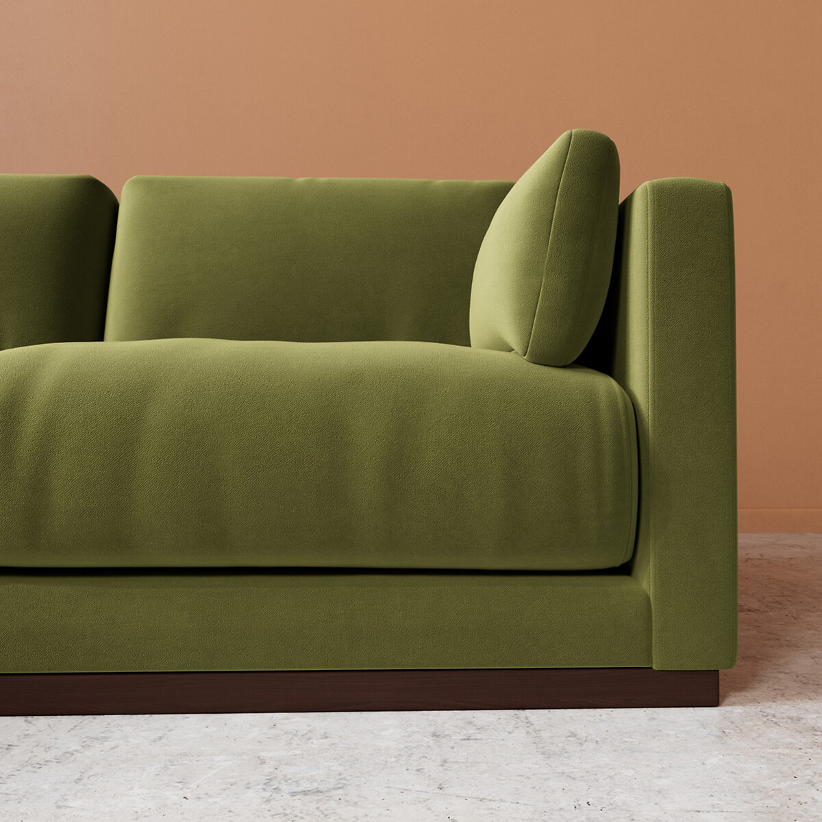 Alesund Easy Velvet Corner Sofa fern, SWOON