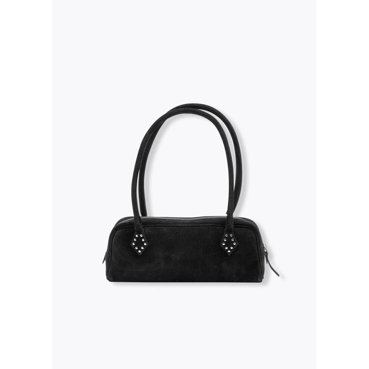 Sac baguette en cuir noir, PROMOD