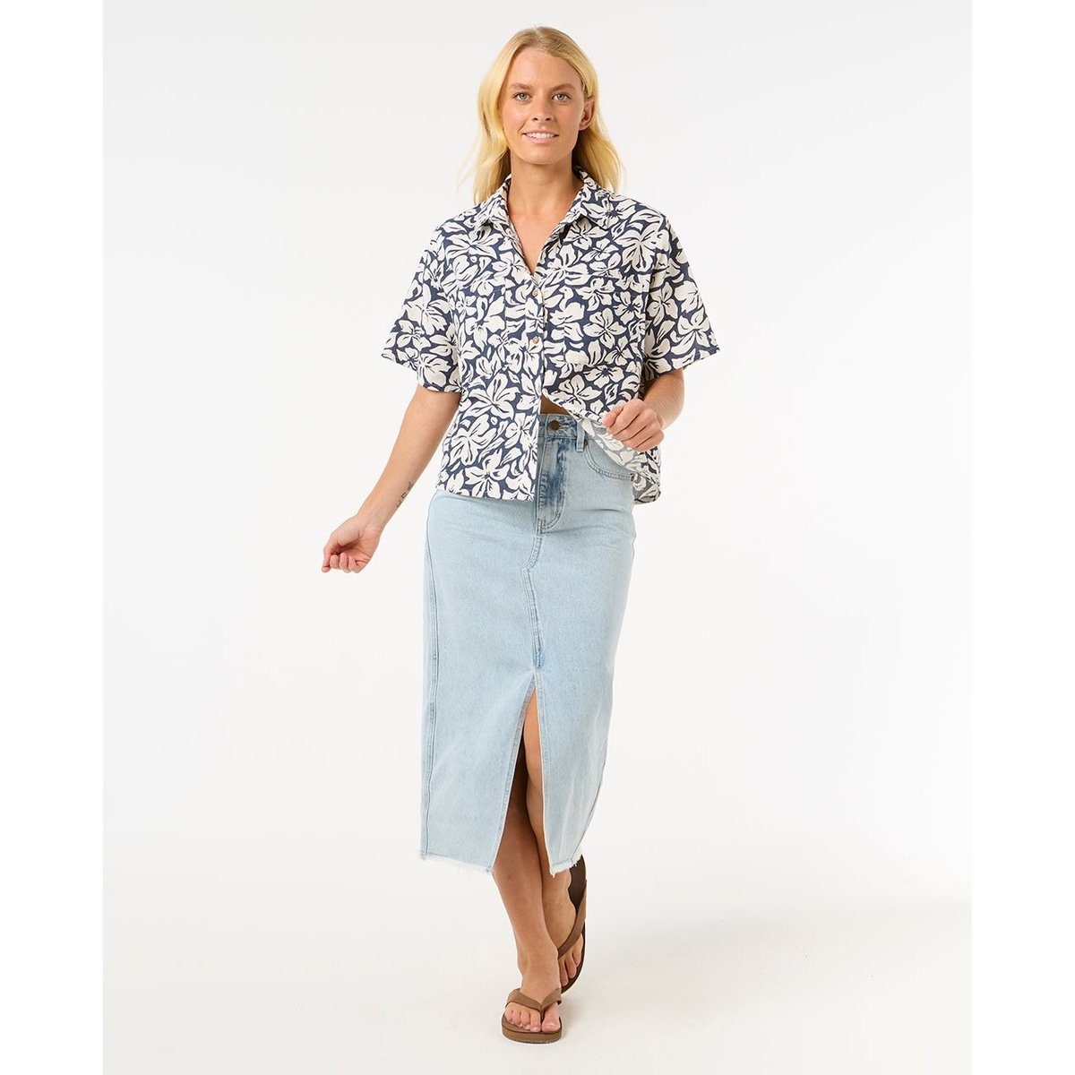 Chemise LAS DALIAS SS SHIRT marine, RIP CURL