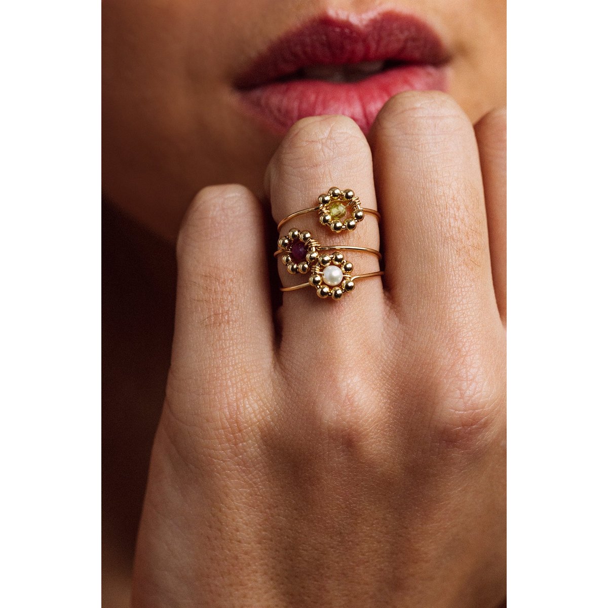Bague Daisy - Perle de culture perle de culture, YAY PARIS