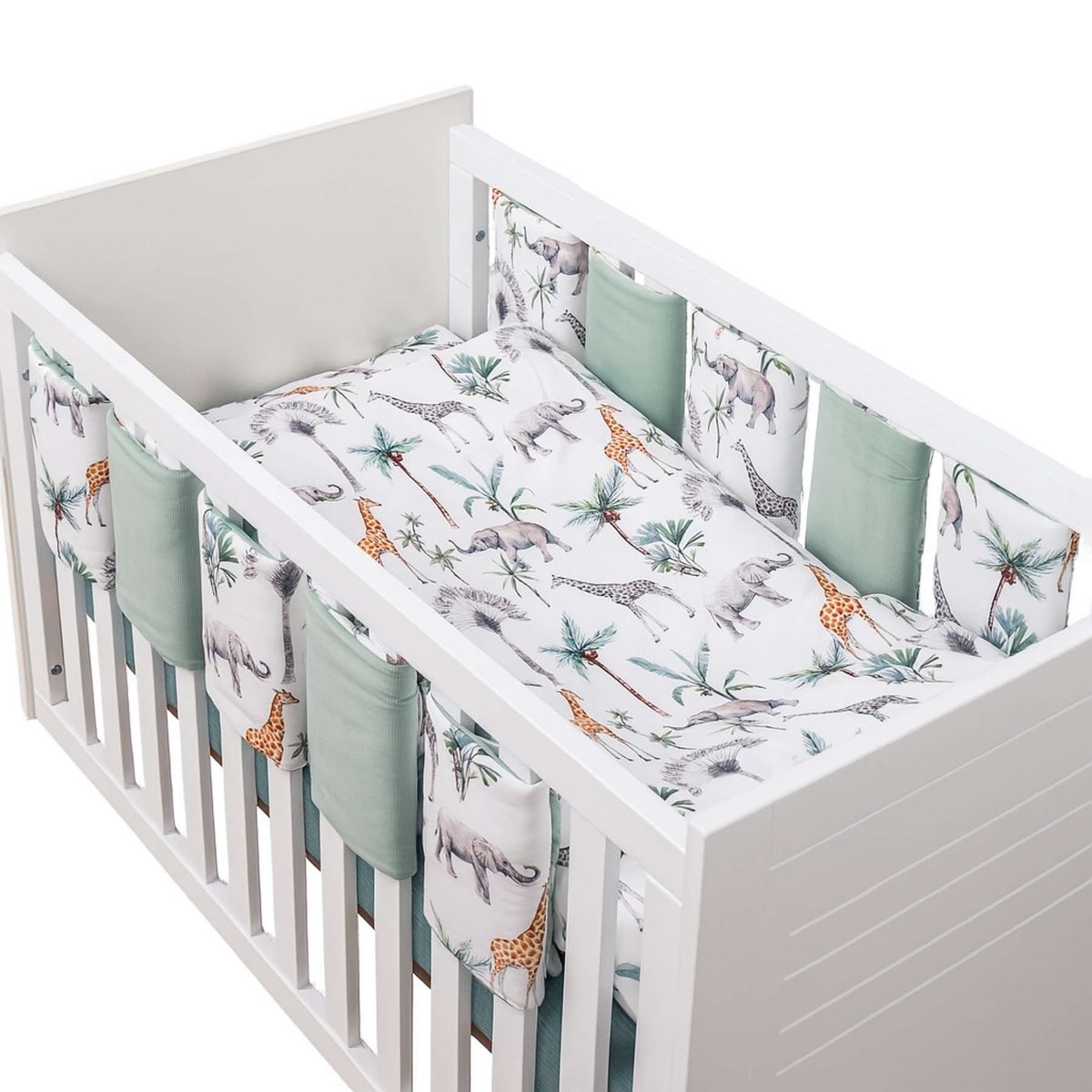 Tour de lit modulable et réversible SAFARI vert, SEVIRA KIDS