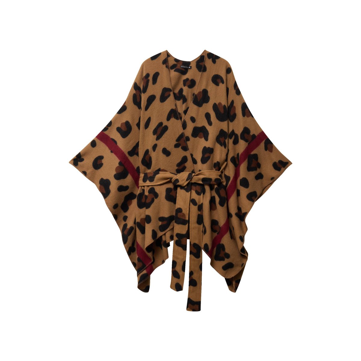 Poncho ceinturé taupe, BREAL