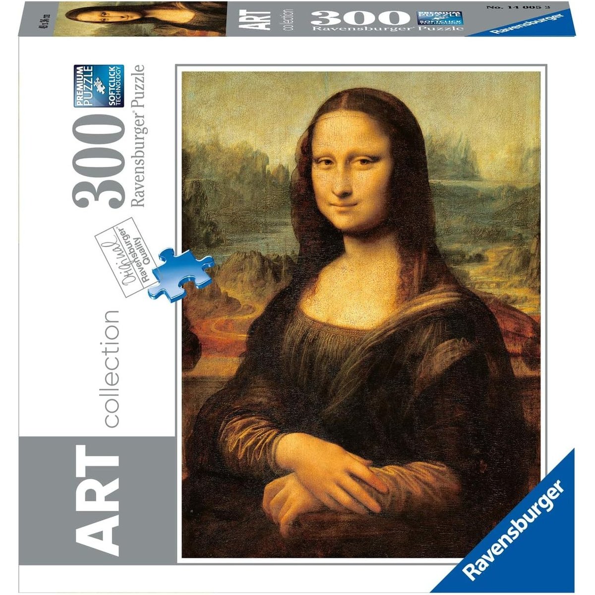 Puzzle La Joconde 300 pcs blanc, RAVENSBURGER