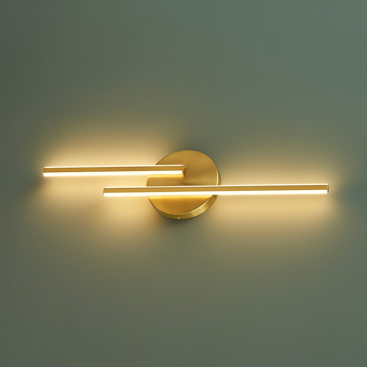 Applique LED minimaliste dorée - PIA laiton, KOSILUM