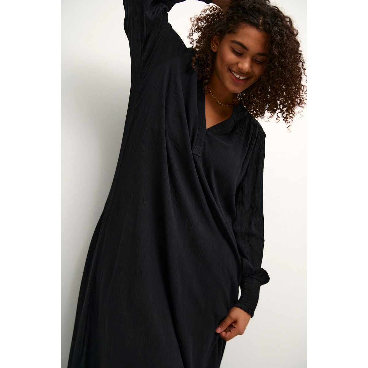 Robe noir black deep, KAFFE CURVE