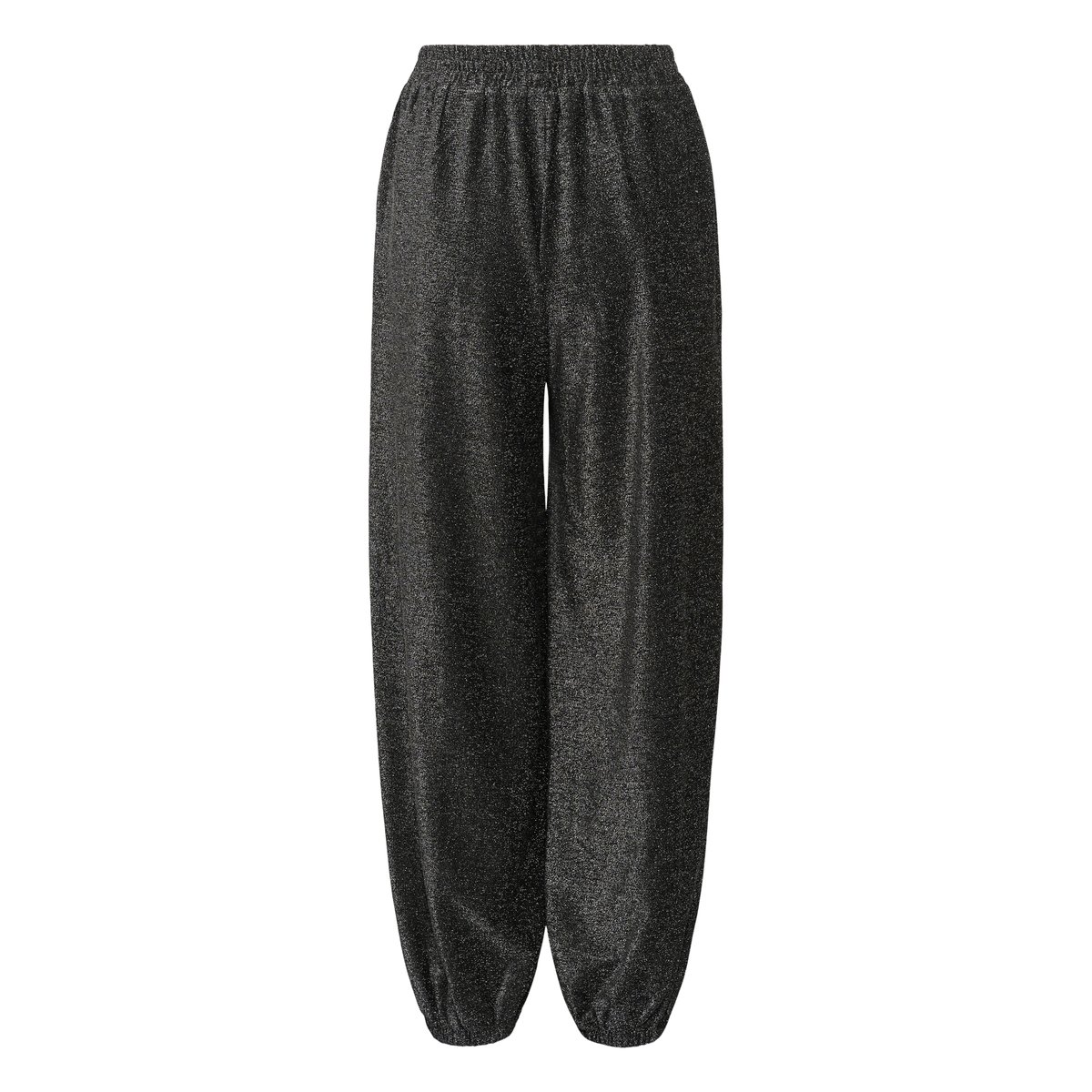 Pantalon en jersey argent noir silver black glitter, KAFFE