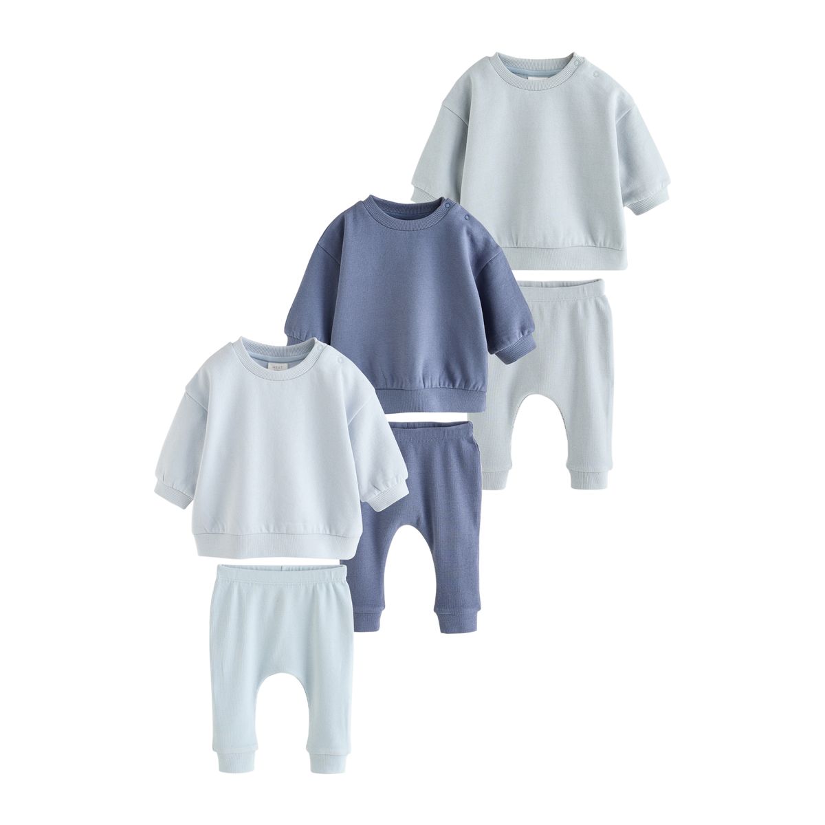 Ensemble sweat et legging bébé, 6 pièces bleu, NEXT