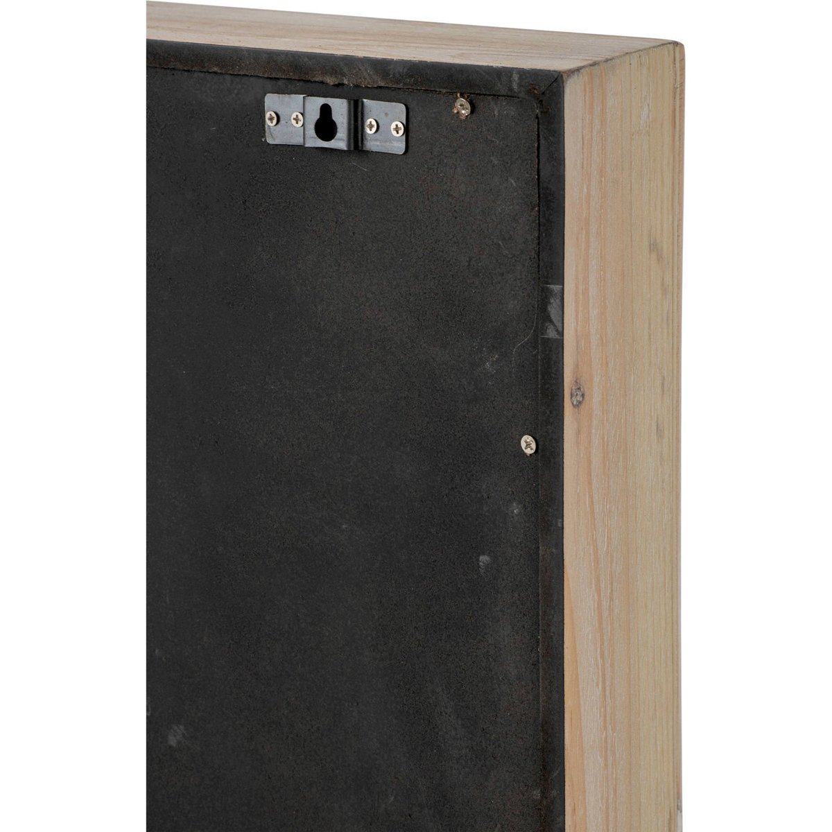 Horloge murale en bois grand format beige clair, RECOLLECTION