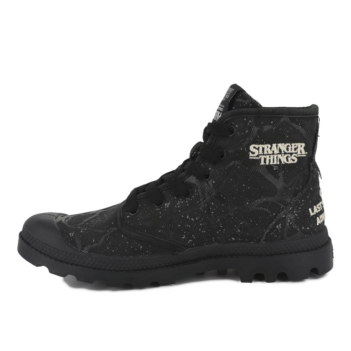 Baskets montantes en coton PAMPA HI TUNNELS noir-black, PALLADIUM