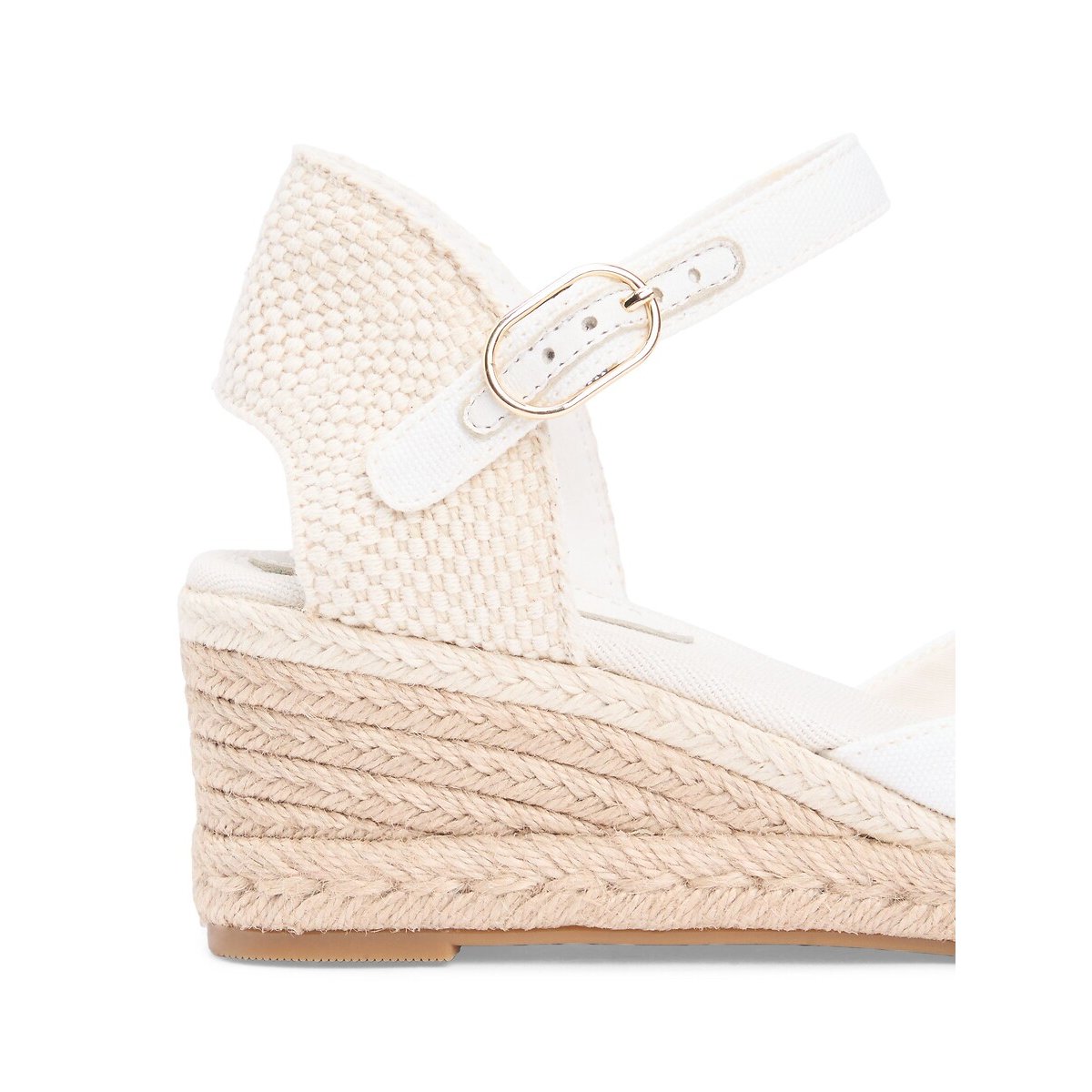 Sandali con zeppa chiusi ecru , TOMMY HILFIGER