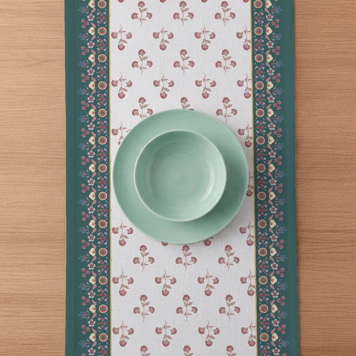 Chemin de table en coton Haye multicolor, NAF NAF HOME