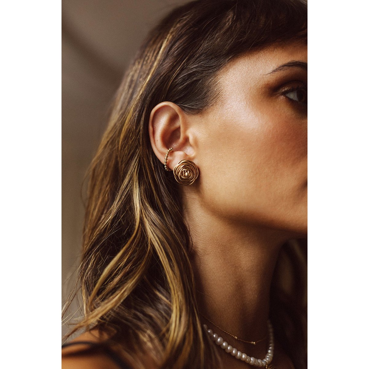 Faux piercing Perlé argent / tanzanite, YAY PARIS