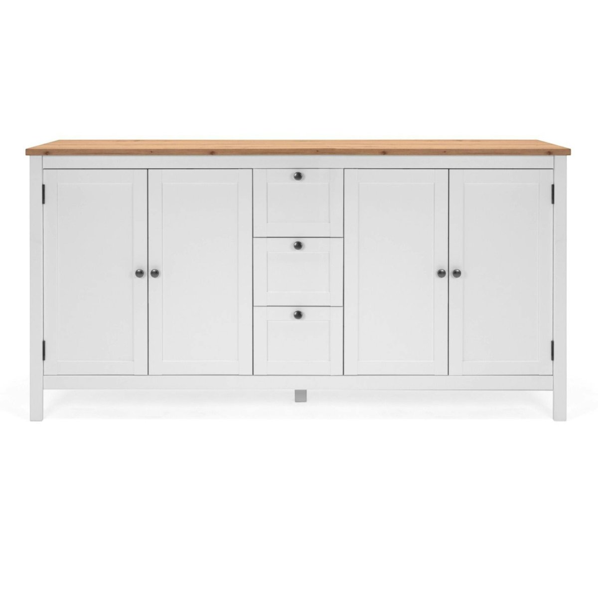 Buffet style campagne 4 portes 3 tiroirs VENZA blanc, PIER IMPORT