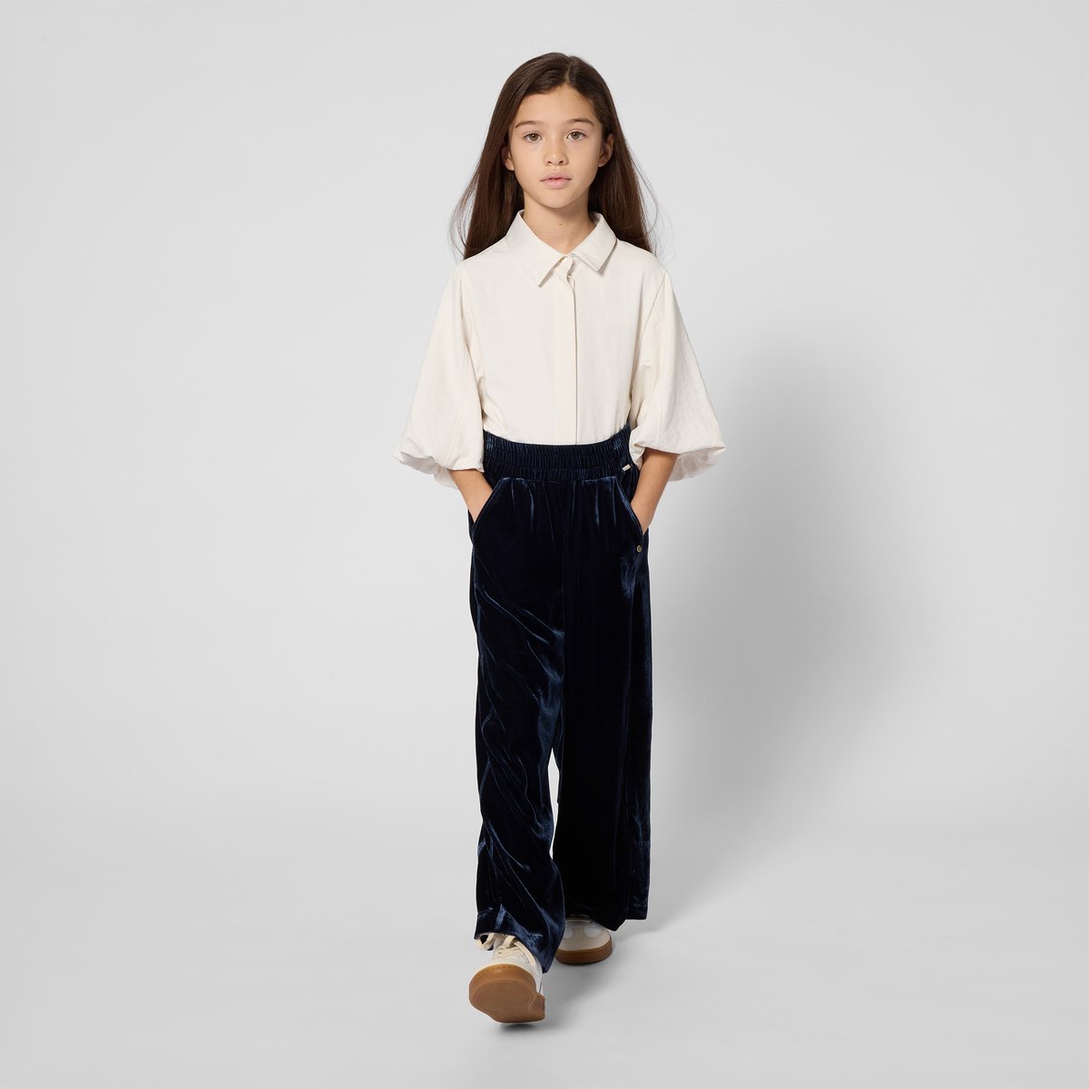 Blouse manches courtes ivory, BOSS KIDSWEAR