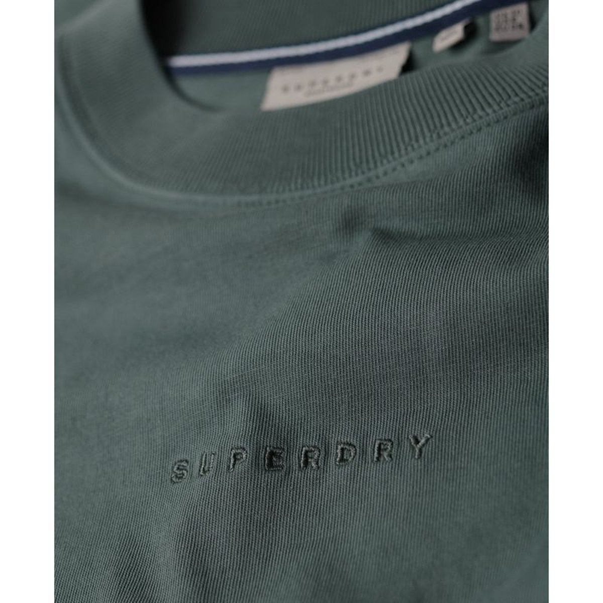 Haut droit brodé Micro Logo vert baumier, SUPERDRY