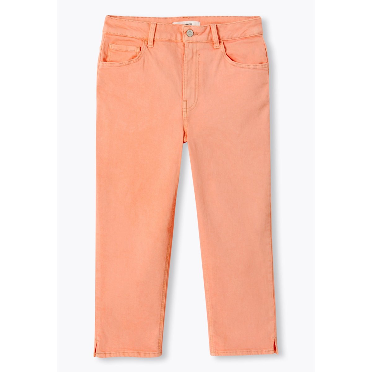 Pantalon capri slim abricot, PROMOD