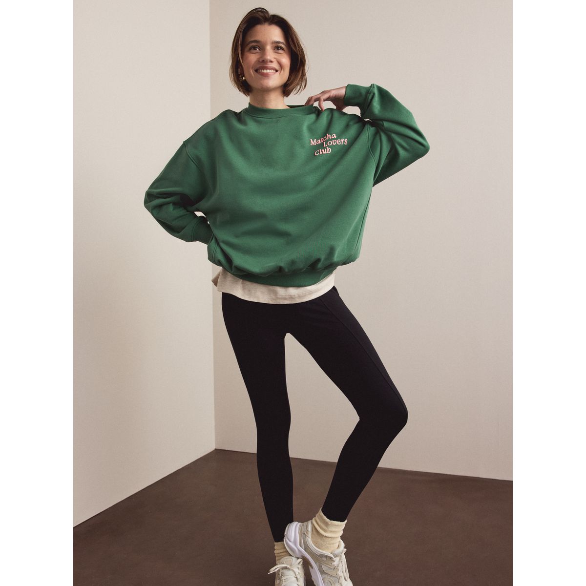 Sweat graphique vert matcha, NEXT