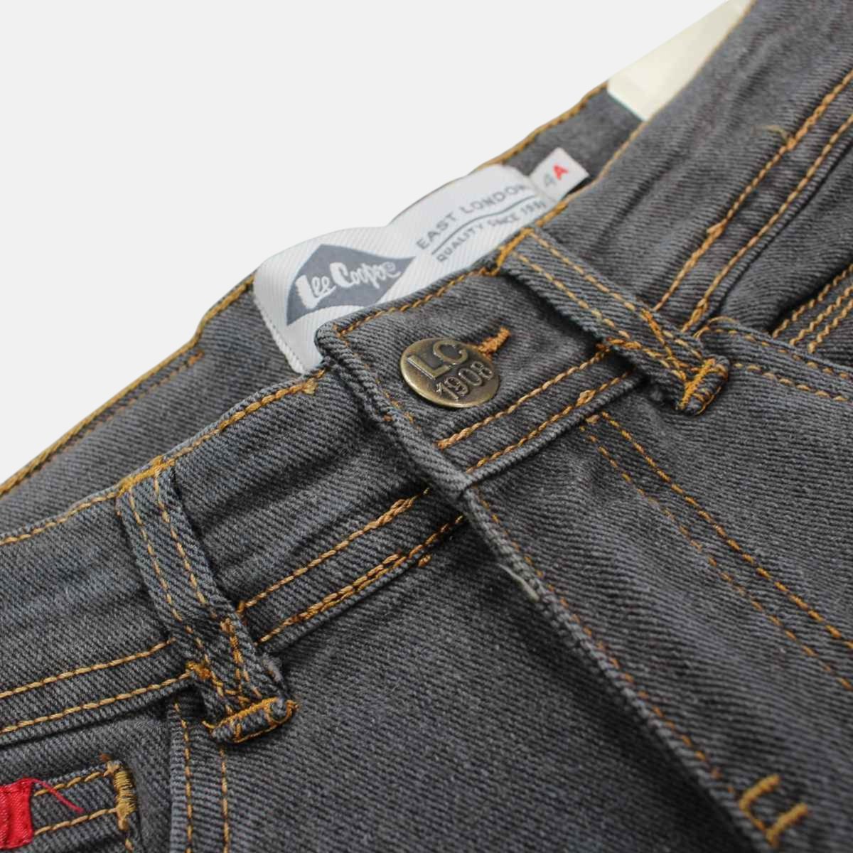 Bermuda en jean délavé, coupe droite ROADTRIP gris délavé, LEE COOPER