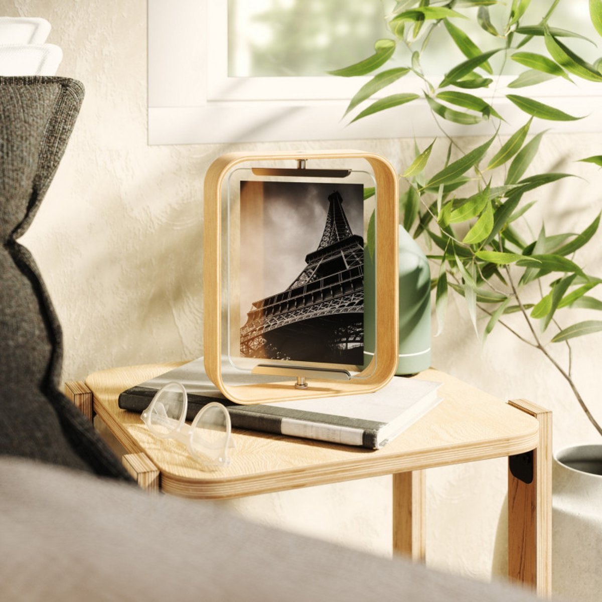 Cadre photo original design bois  BELLWOOD bois clair, UMBRA