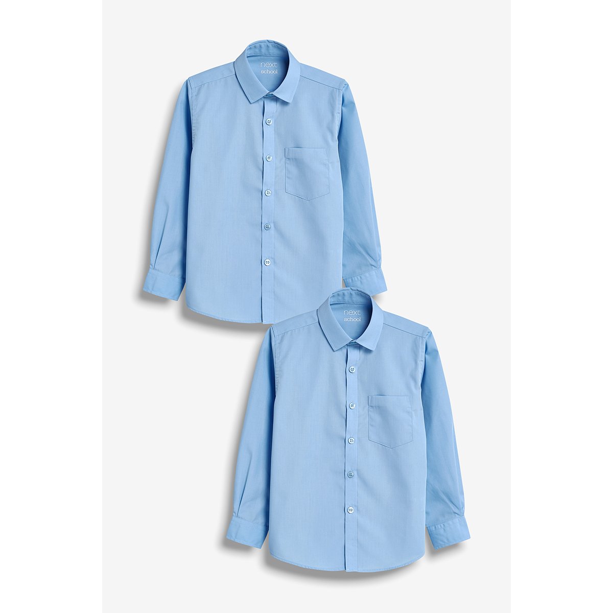 Chemises à manches longues, lot de 2 bleu, NEXT