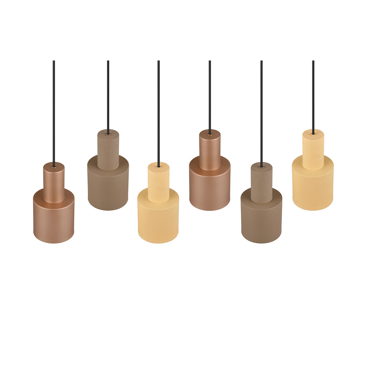 Candeeiro de teto Agudo, TRIO Lighting castanho , TRIO LIGHTING
