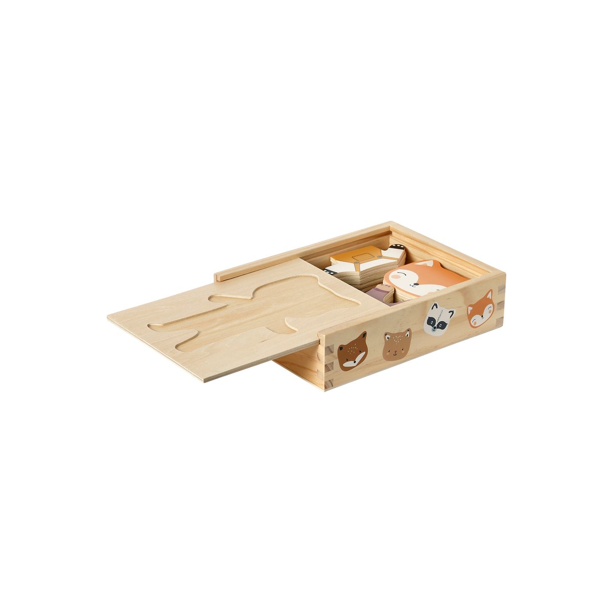Boite des animaux à habiller en bois FSC® bois, VERTBAUDET