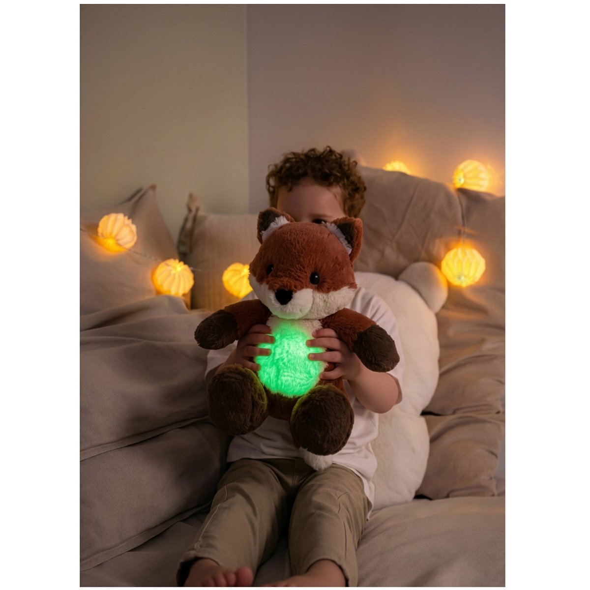 Peluche veilleuse musicale Milo le Renard roux, CLOUD B