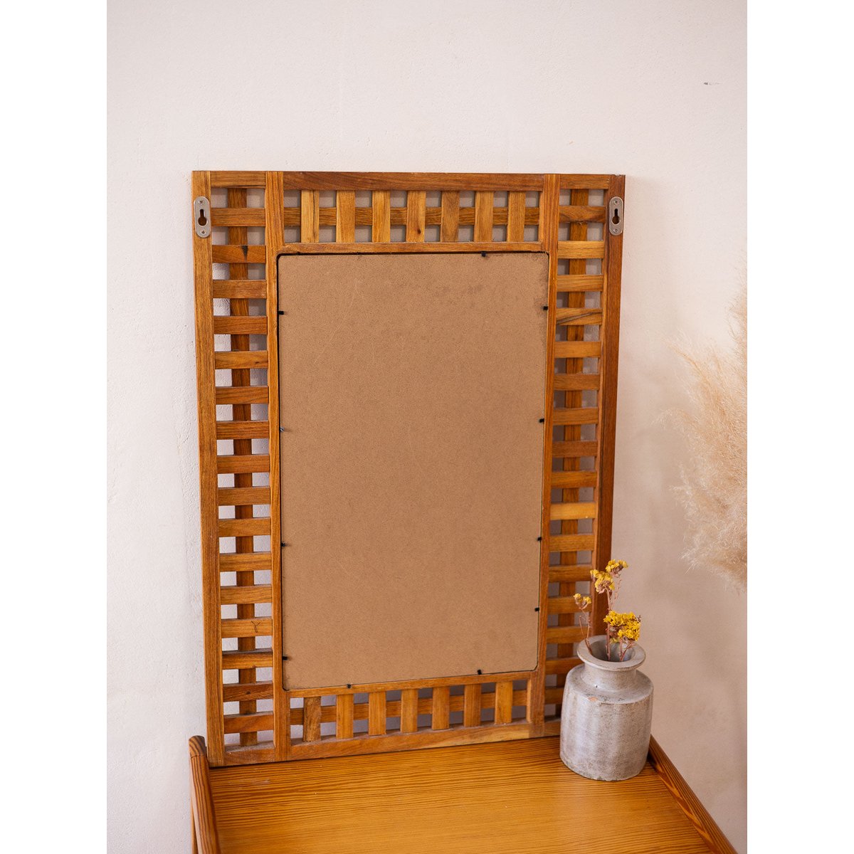 Miroir atypique Igor N°1151 - Bon état bois clair, DEBONGOUT