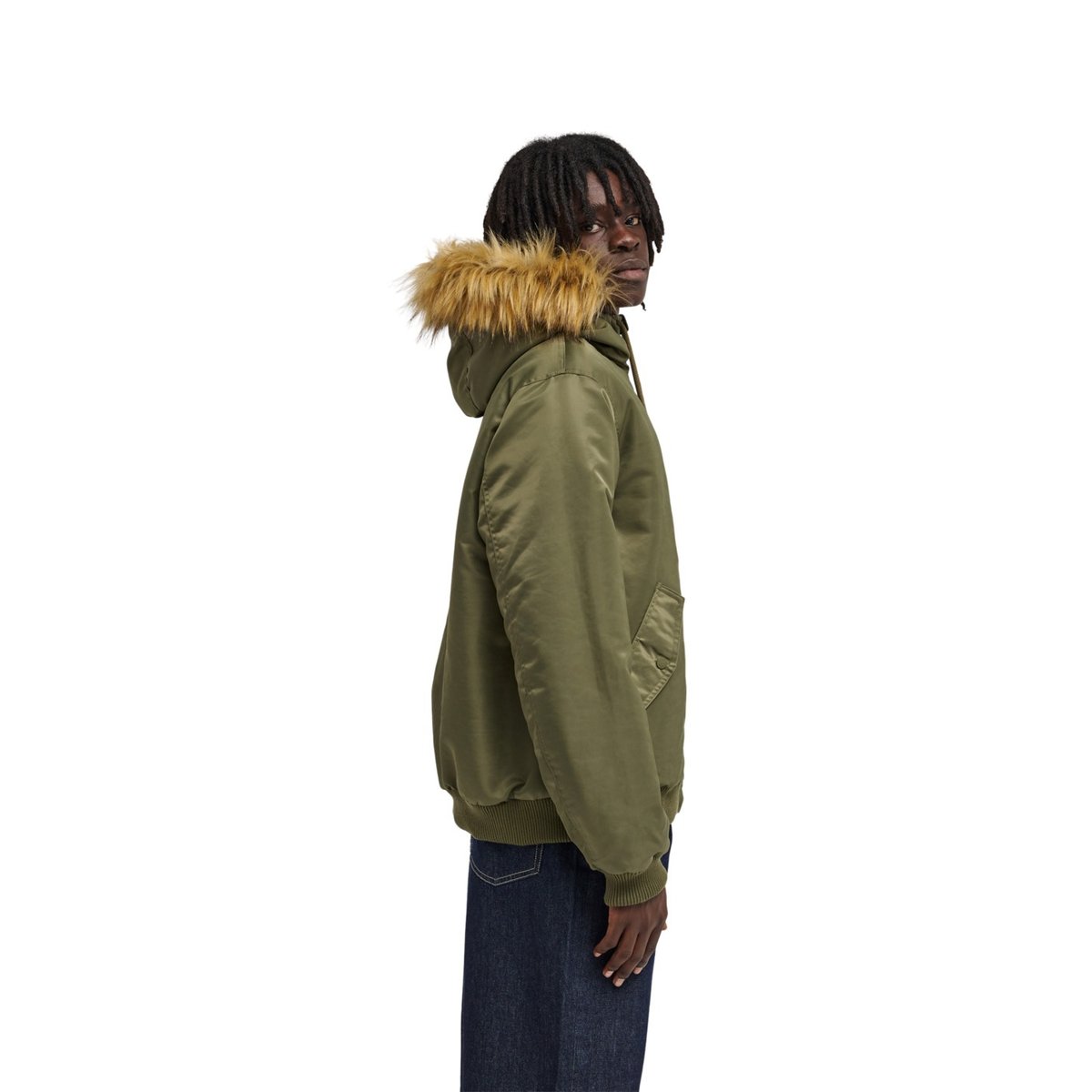 Veste bomber HOODED BOMBER JACKET vert kalamata, ELEMENT