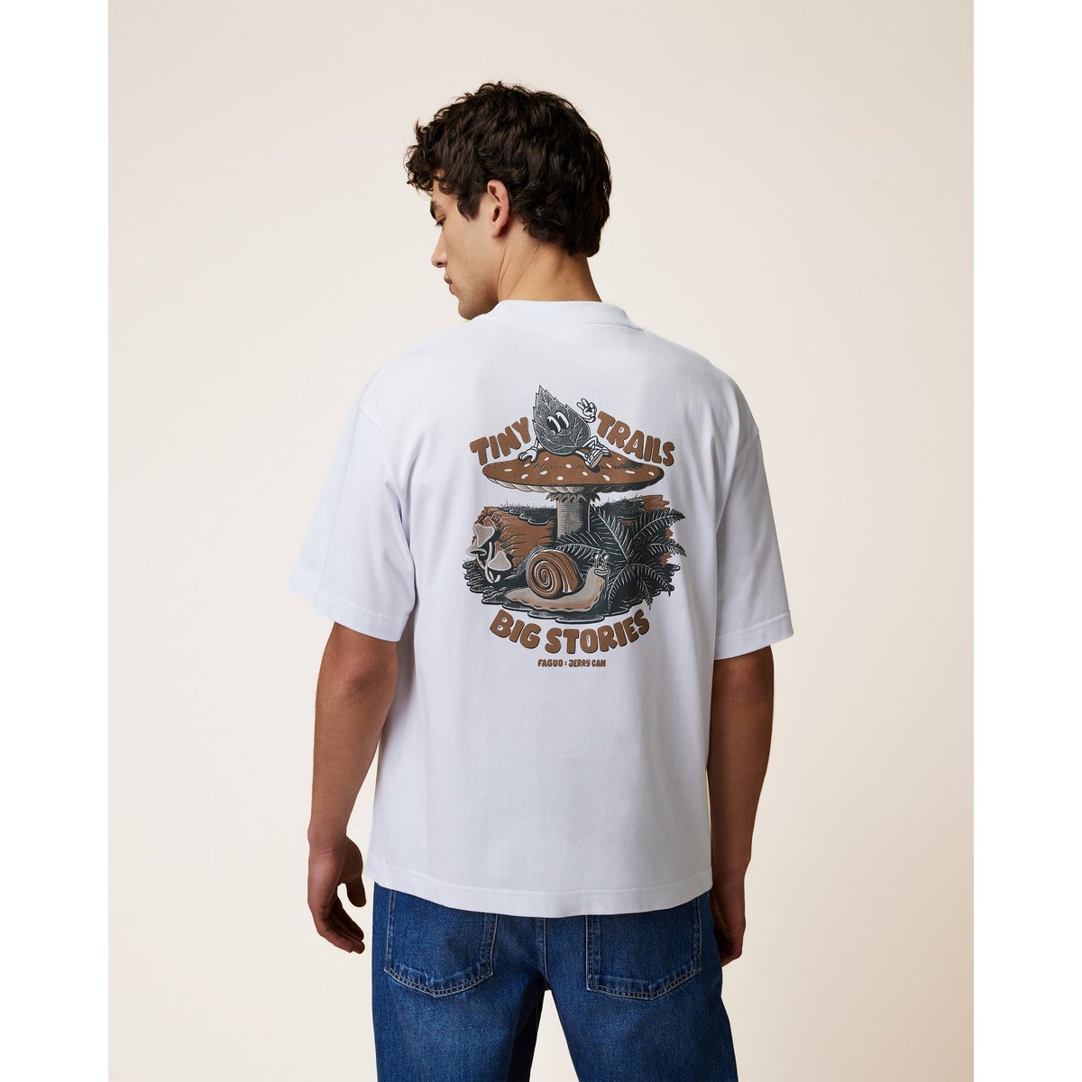 T-shirt en maille blanc, FAGUO