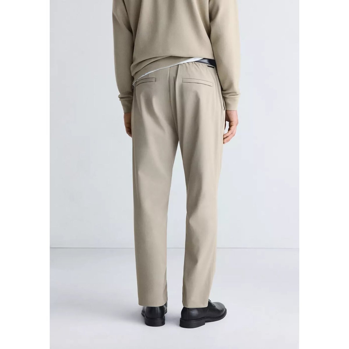 Pantalon regular fit Thermolite® beige, MANGO MAN