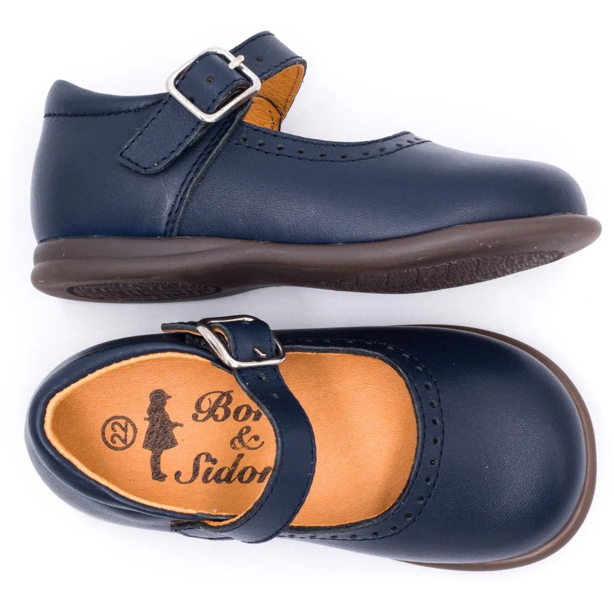Boni Oriane - chaussures babies fille bleu marine, BONI&SIDONIE
