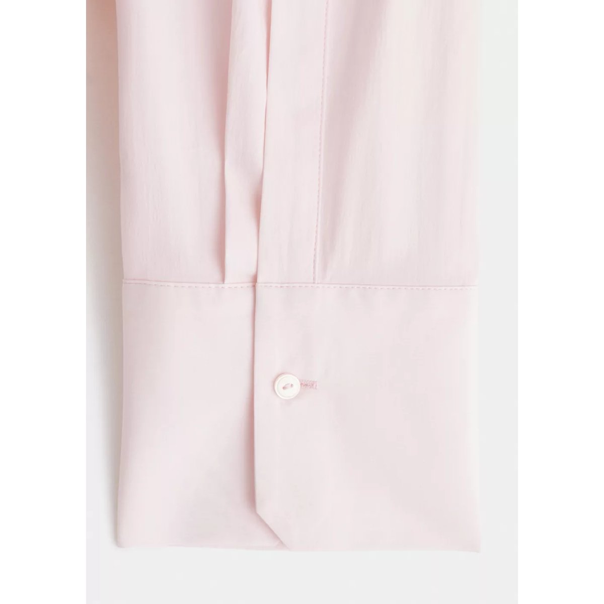 Chemise coton boutons dissimulés rose, MANGO