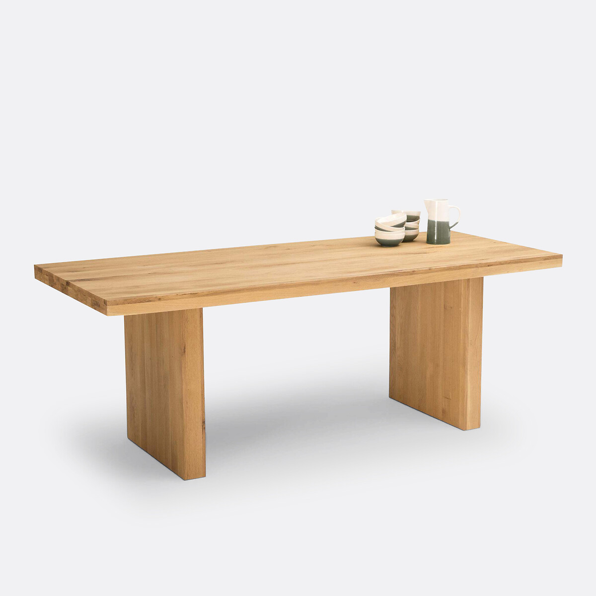 Table à manger, en chêne massif, 6 à 8 couverts, VOVA chêne, LA REDOUTE INTERIEURS
