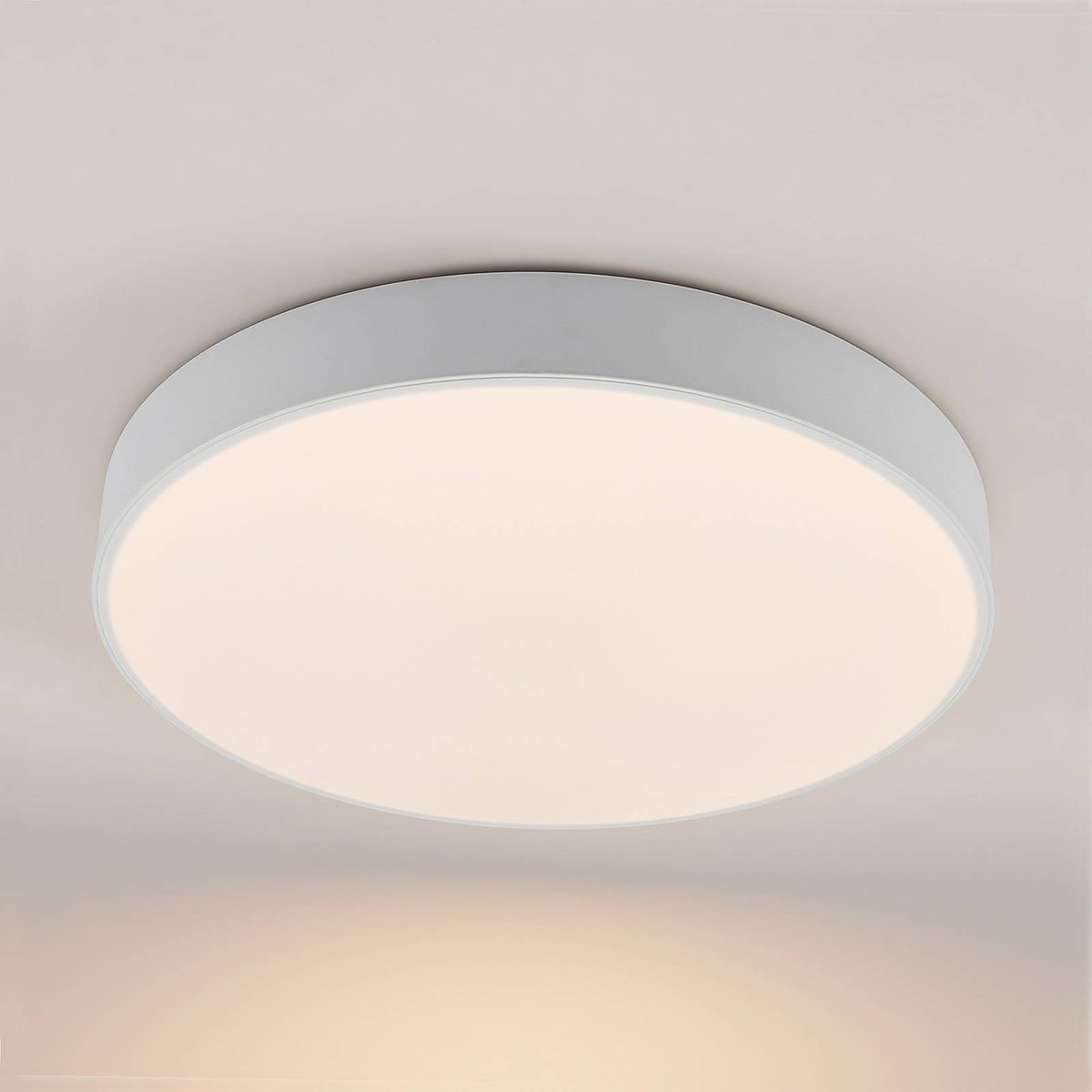 Plafonnier  moderneLED, Simera blanc, LINDBY