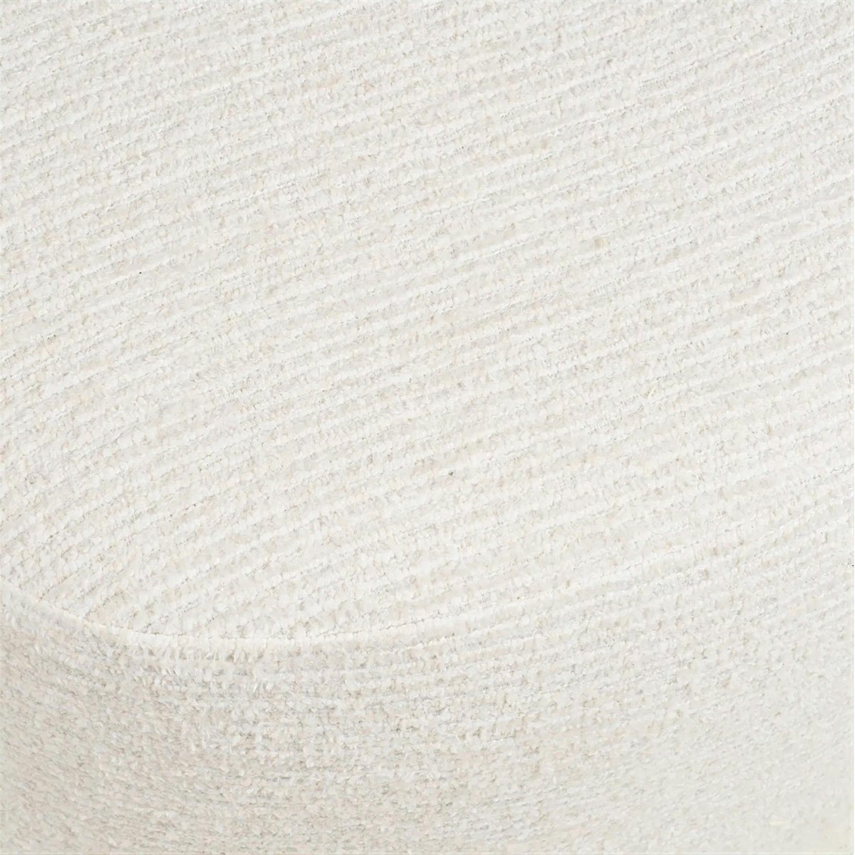 Fauteuil salon blanc pivotant et son pouf assorti BERLIN blanc, PIER IMPORT