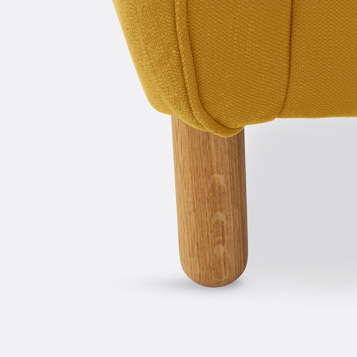 Fauteuil coton/lin, Loméo jaune moutarde, LA REDOUTE INTERIEURS