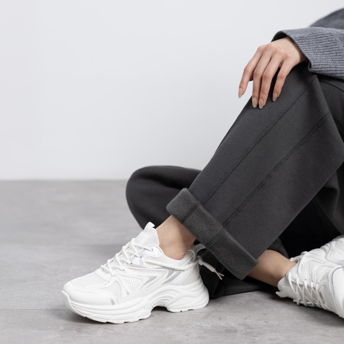 Baskets Plaine Lacets blanc, REFRESH