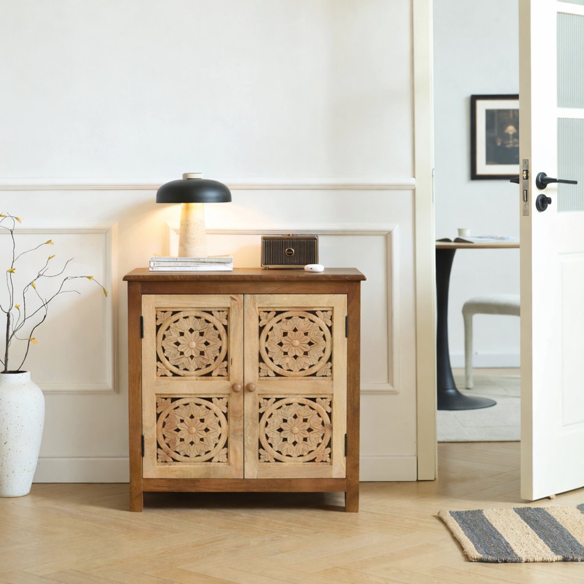 Buffet meuble de rangement, bois de manguier, CHENNAI marron, NORDLYS