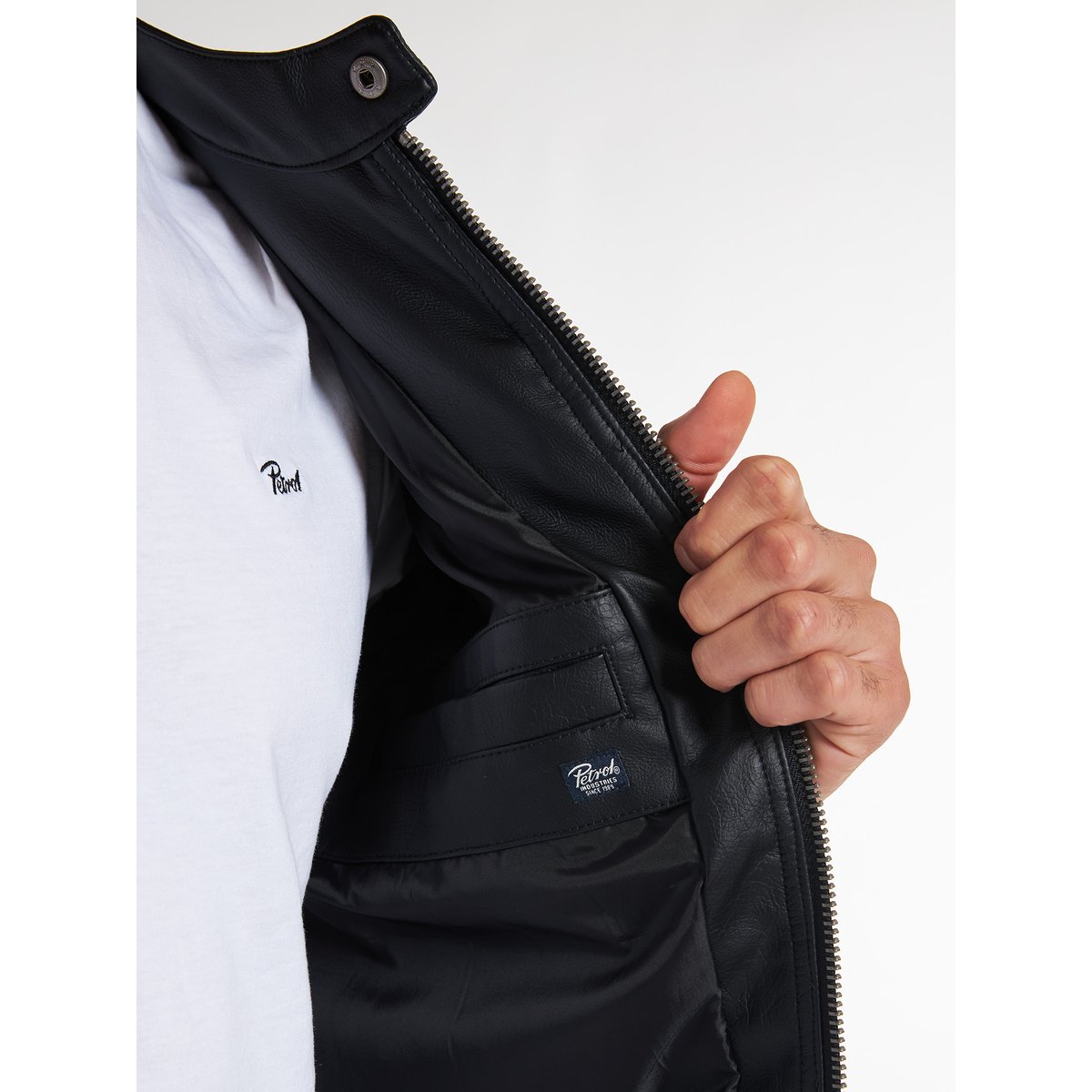 PU veste motard maverick noir black, PETROL INDUSTRIES