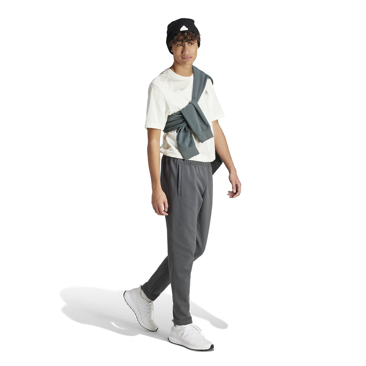 Pantalon de jogging logo relief gris anthracite, ADIDAS SPORTSWEAR