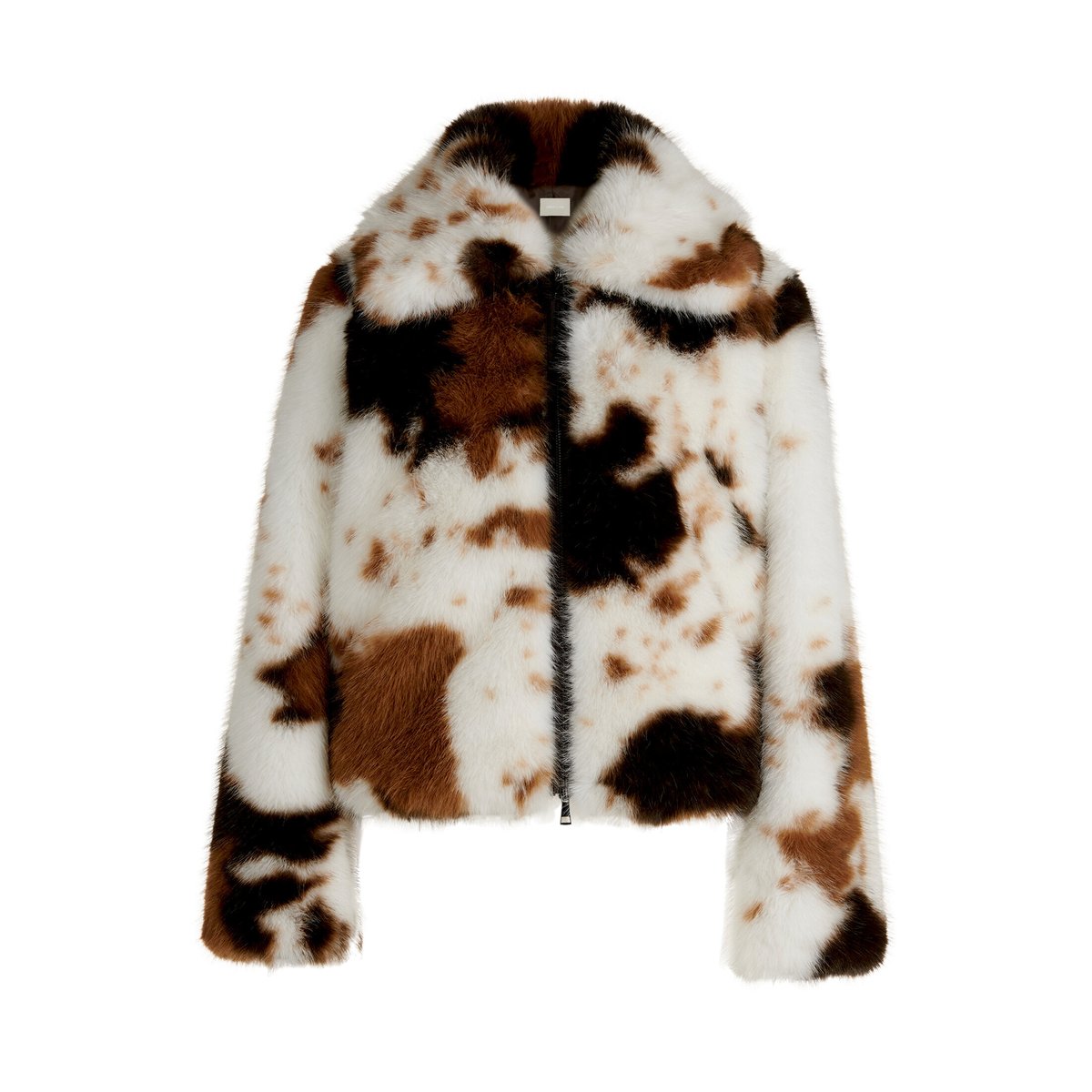 Veste en peluche à poches beige/marron, AMBER & JUNE