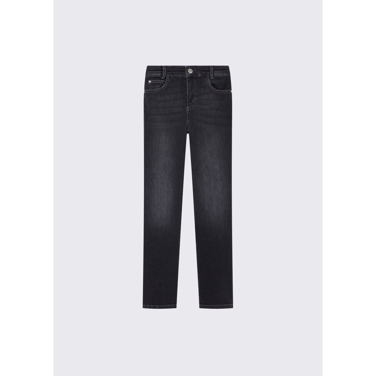 Pantalon straight denim noir, LIU JO