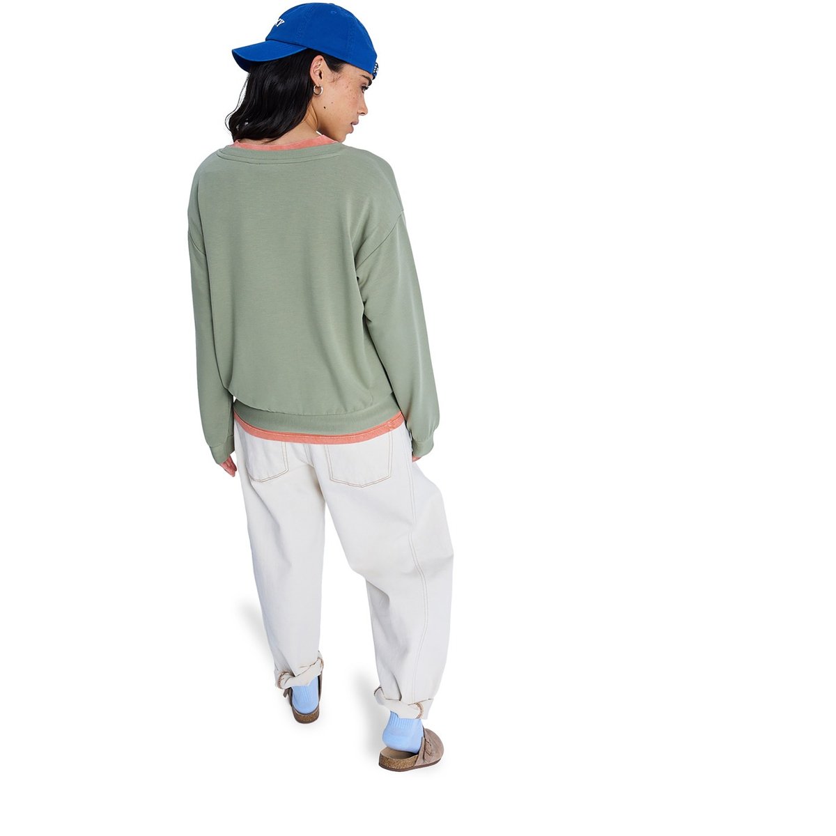 Sweat doux et confortable SURFING BY MOONLIGHT. vert oil green, ROXY