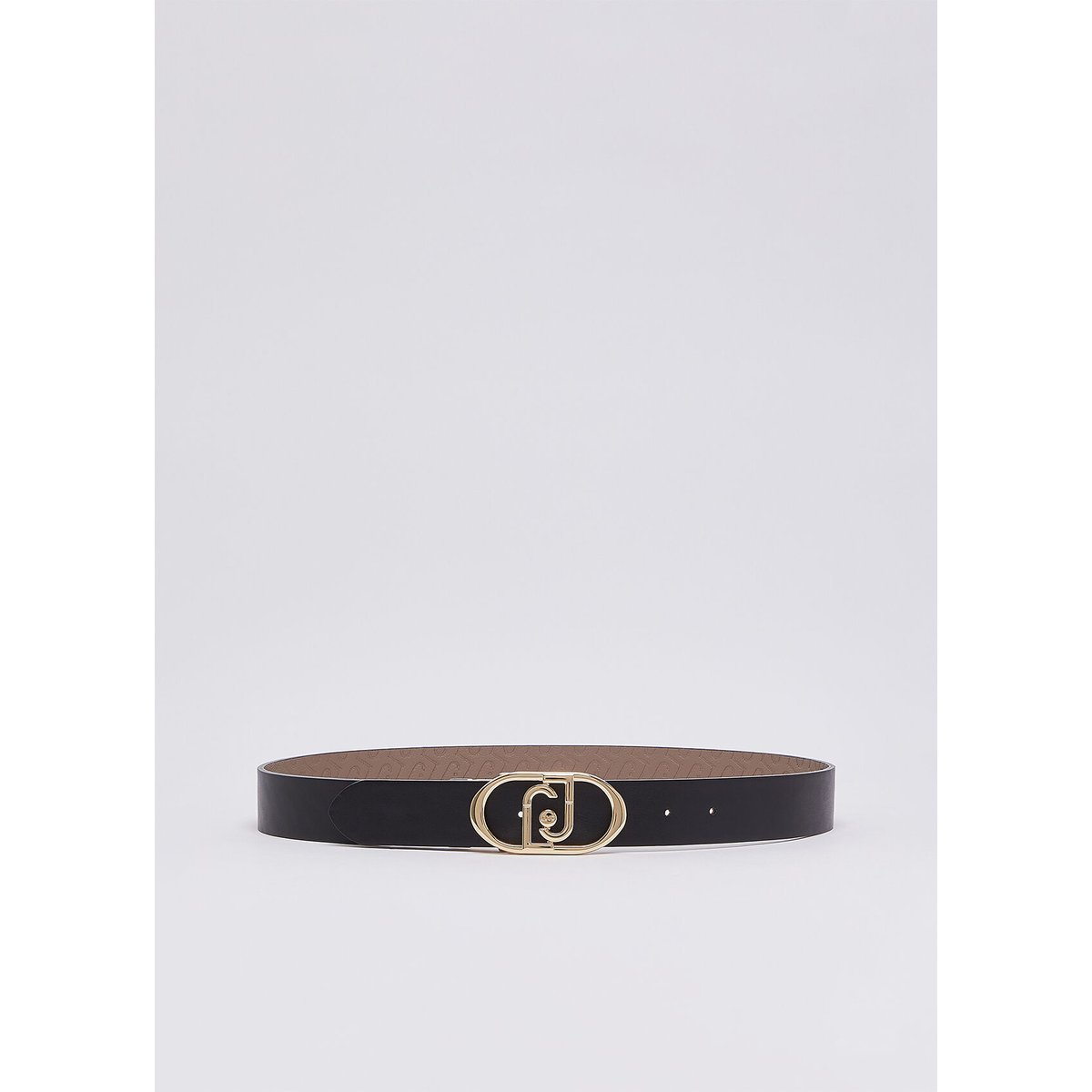 Ceinture réversible avec logo moka, LIU JO